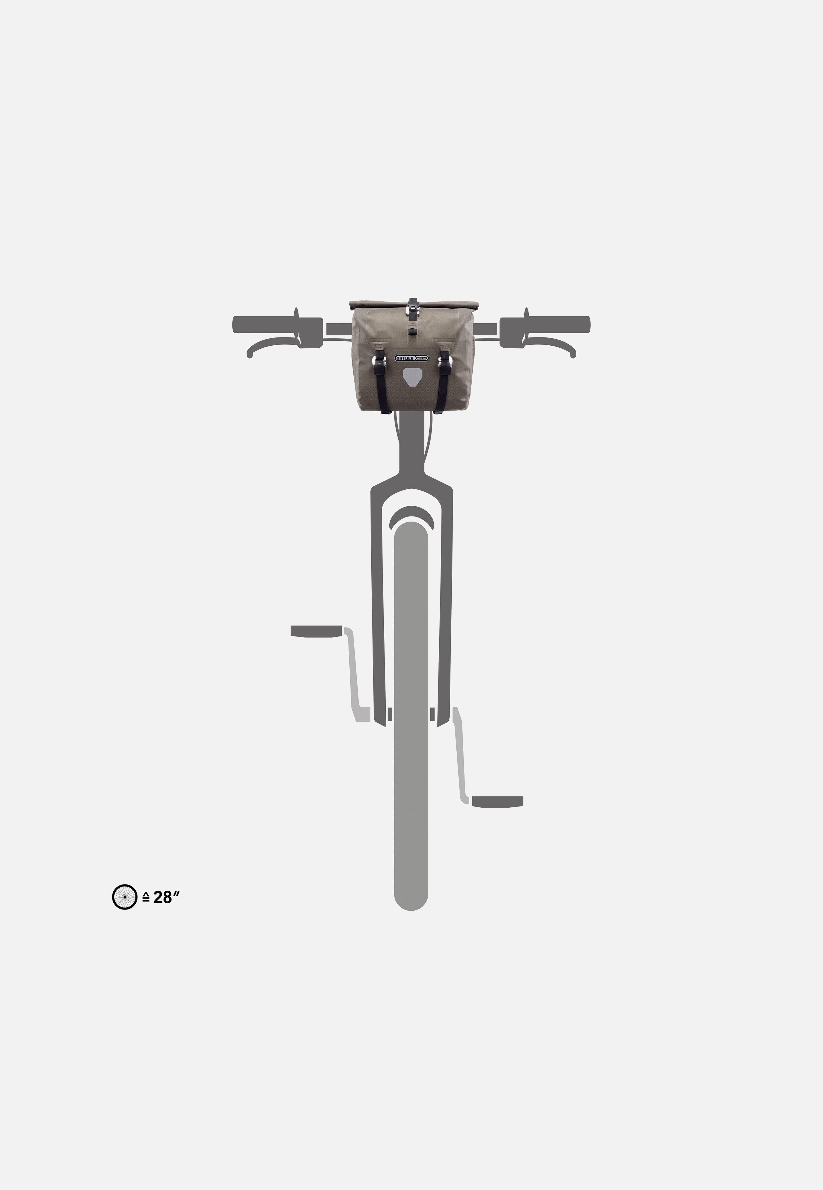 Handlebar-Pack QR Dark Sand - Lenkertasche