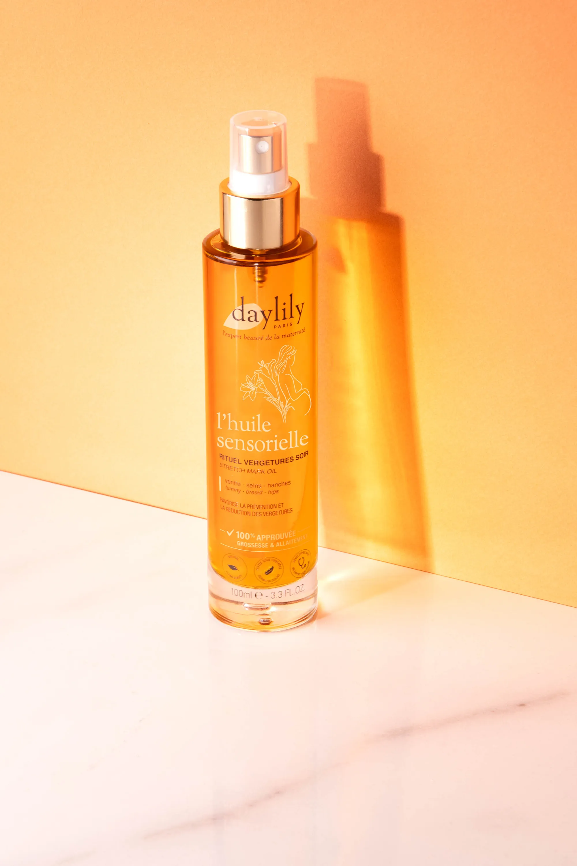 Daylily Paris Huile Sensorielle Rituel Vergetures soir-100 ml