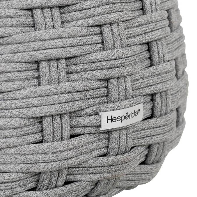 Pouf de jardin rond OBBAE Graphite