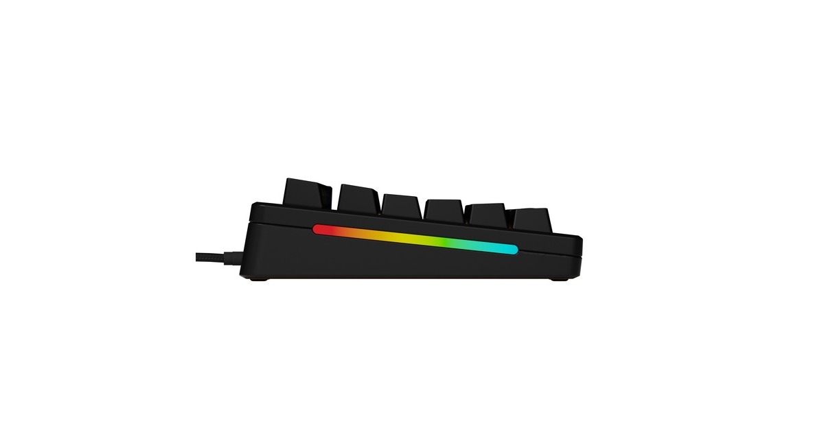 GloriousGMMK 3 HE 75% Prebuilt Wired Black, gaming toetsenbord  (Zwart, US lay-out, Glorious Fox, 75%, RGB, GPBT-doubleshot keycaps, Knob)