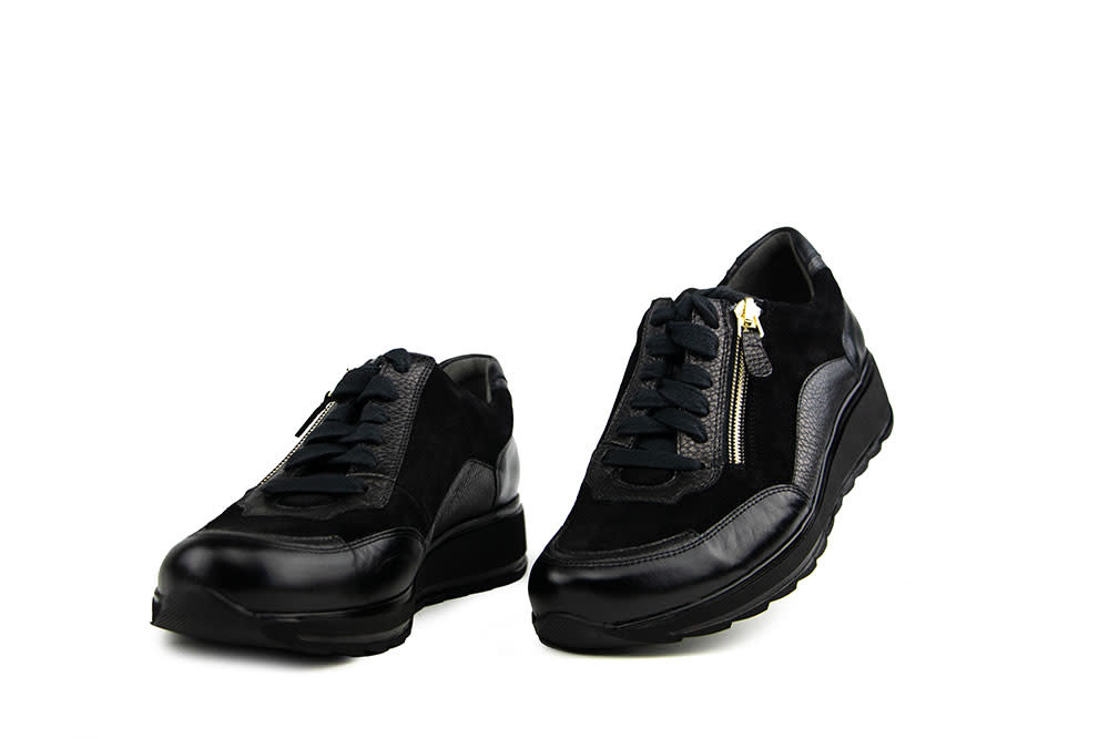 Durea Sneaker Zwart Antracite H