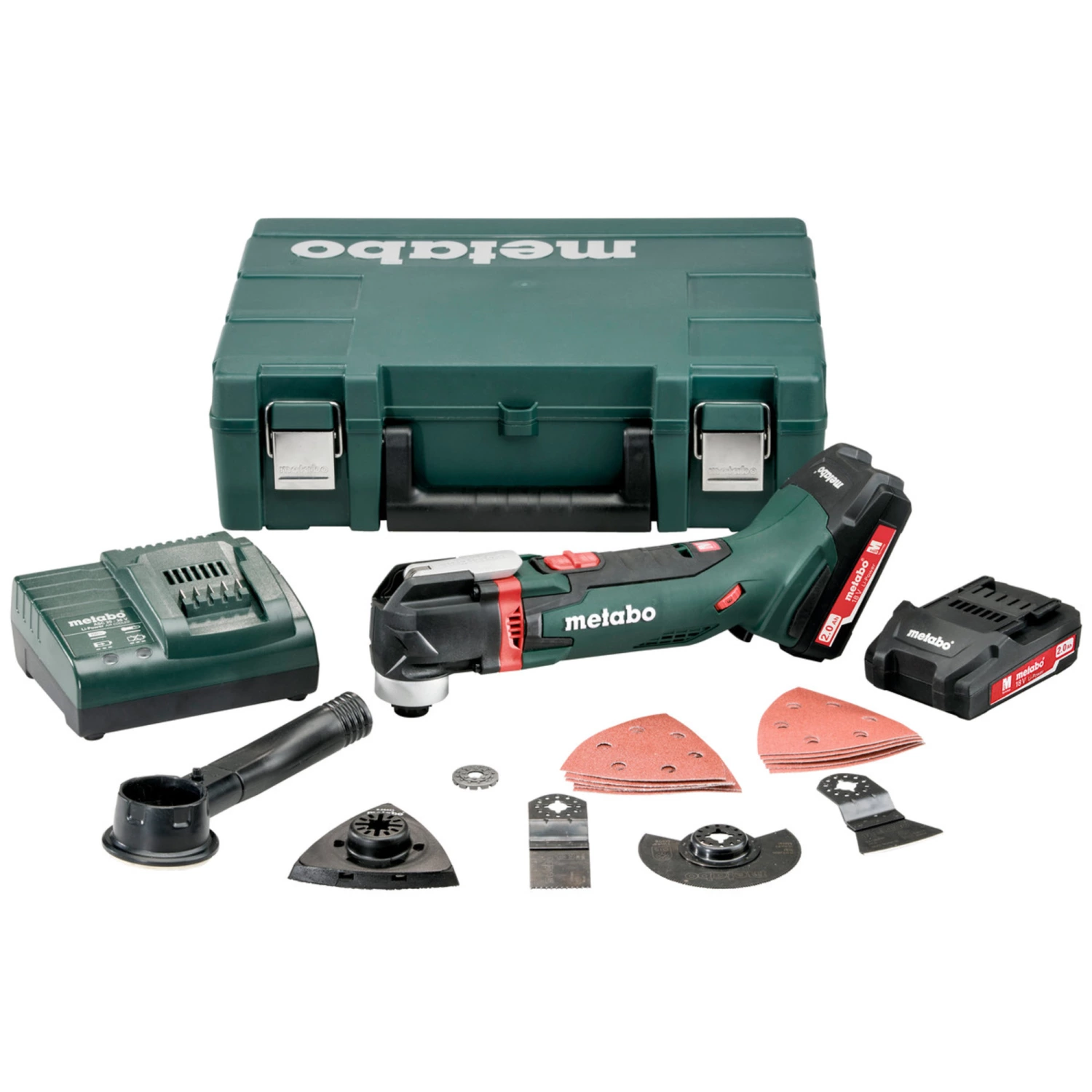 Metabo MT 18 LTX 18V Li-Ion Accu multitool set (2x 2.0Ah accu)   16 delige accessoireset in koffer
