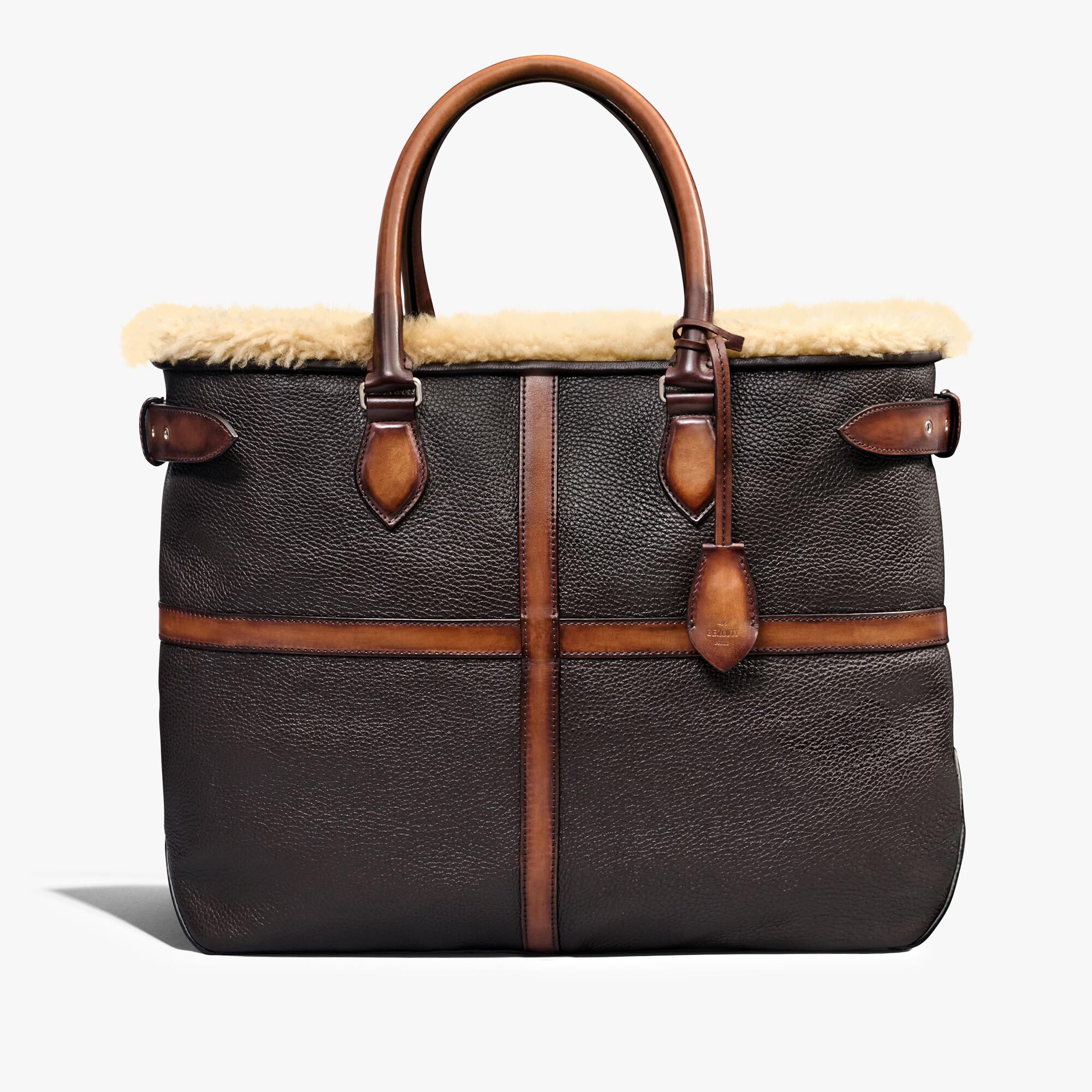 Cabas Toujours XL En Cuir De Cerf Et Shearling