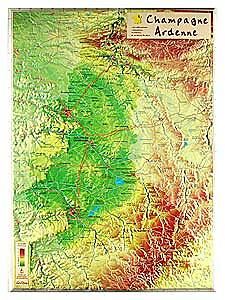 GEORELIEF - GEORELIEF CHAMPAGNE ARDENNE 42X31