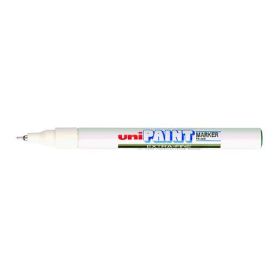 UNI PAINT - Marqueur permanent - pointe fine - blanc