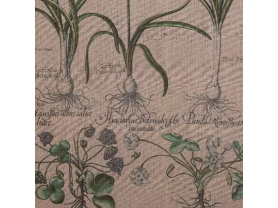 Cadre en bois et tissu imprimé