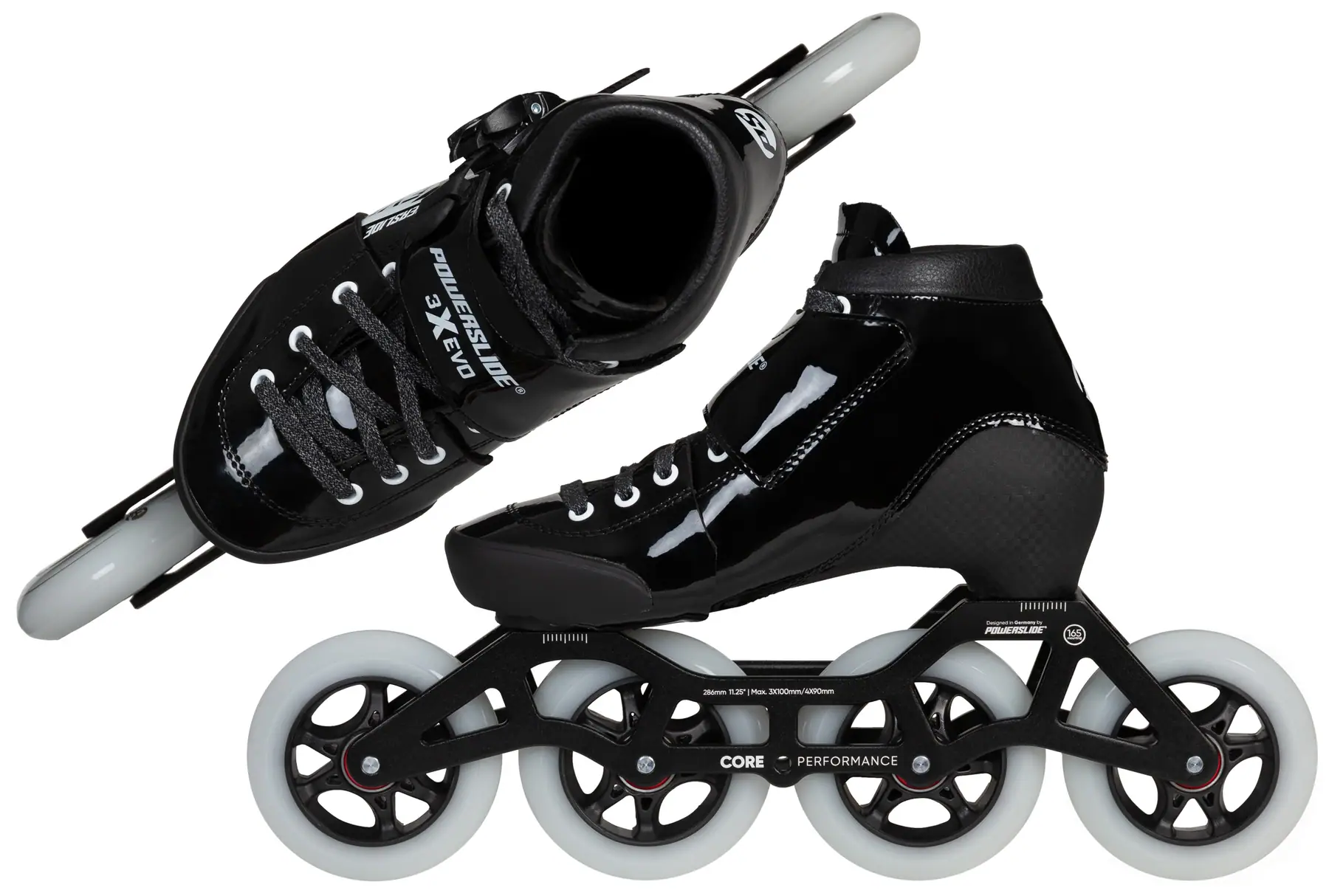 Powerslide 3X Evo Justerbare Inline Speed Skates Børn