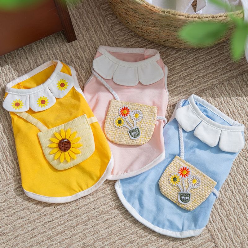 Cissilli - Bloemen Pet Top (Diverse ontwerpen)