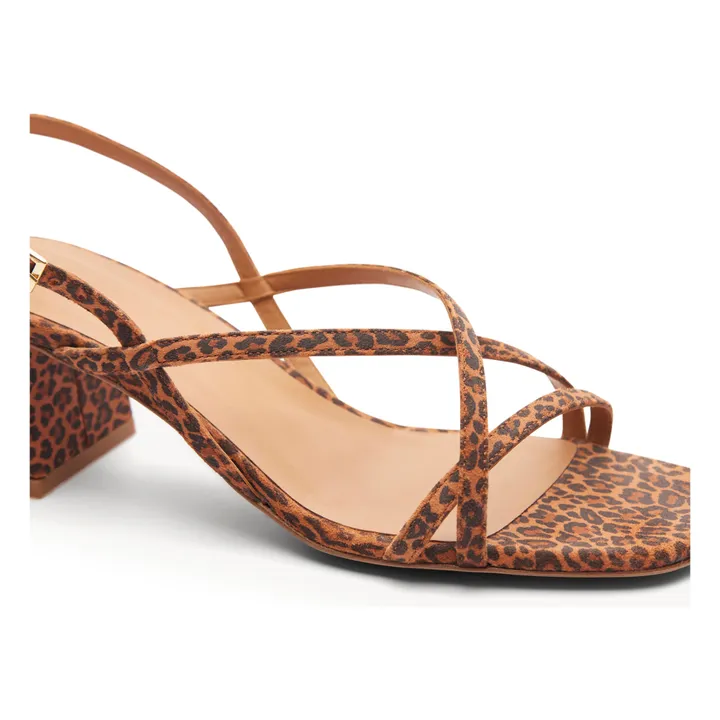 Rivecour Sandales Cuir Imprimé n°576 | Léopard