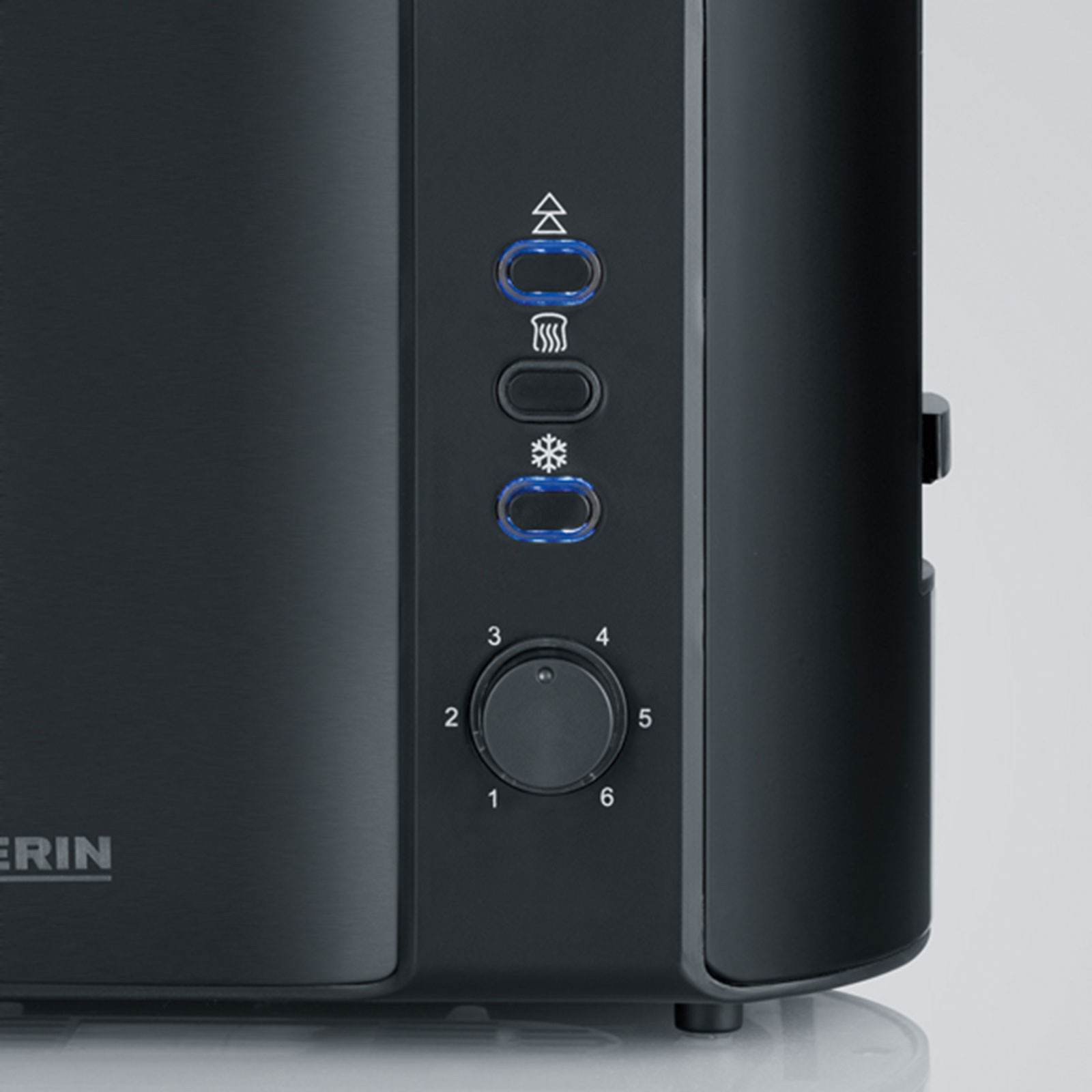 SEVERIN Toaster KA 9552 - schwarz - Edelstahl - 2 Scheiben - 800 W