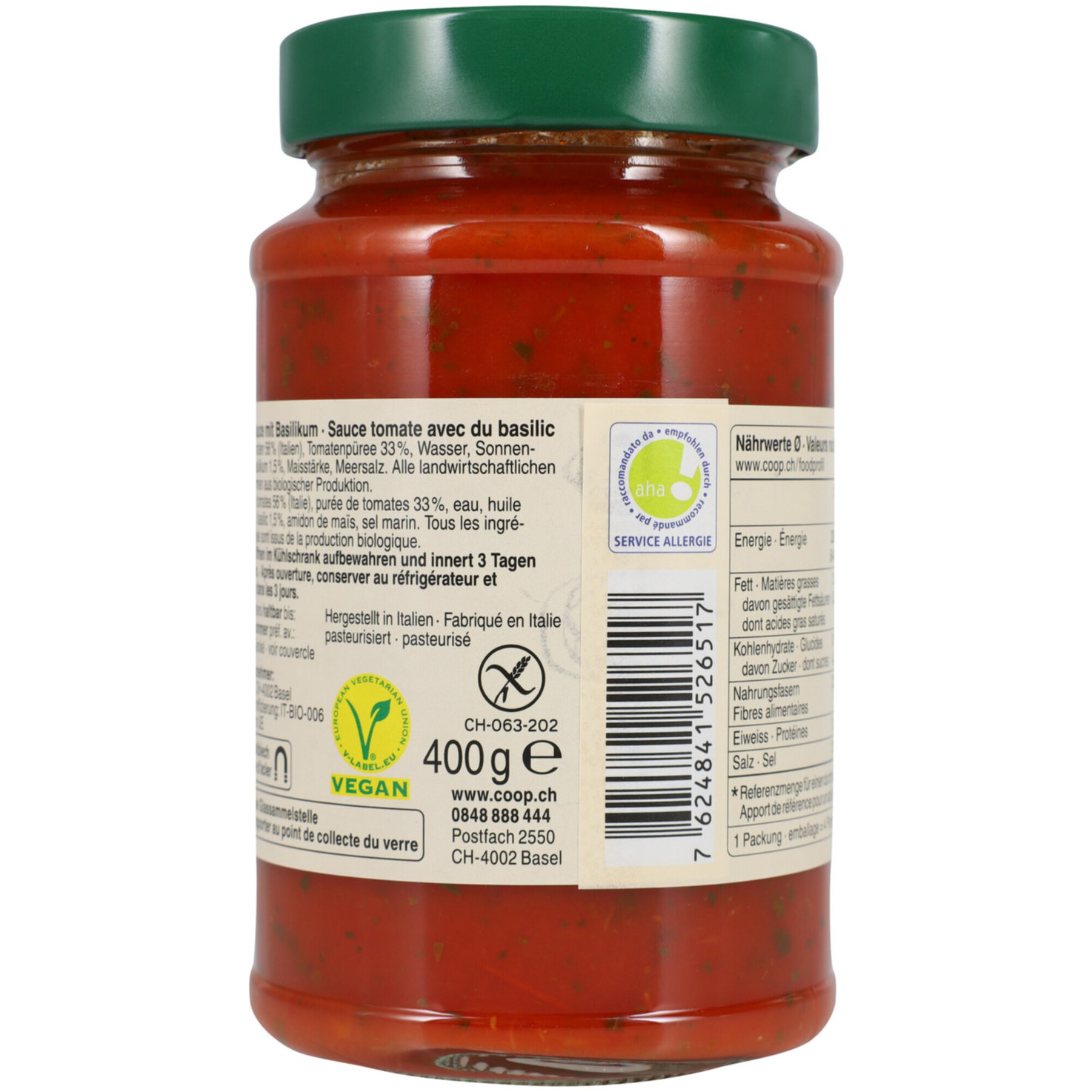 Bio Sugo Basilico