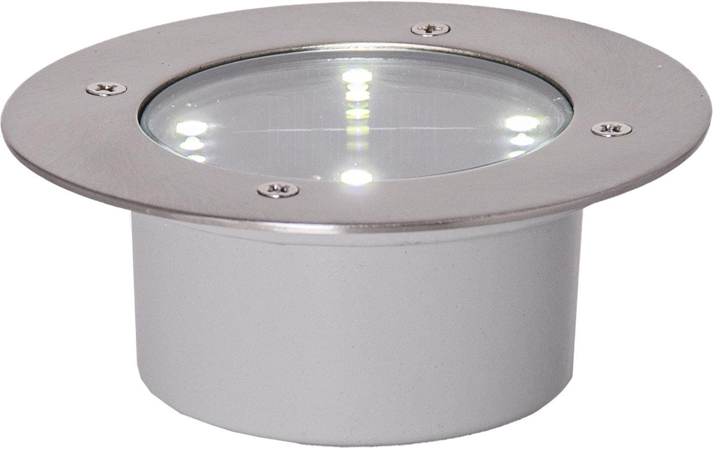 Gartenlicht Scheinwerfer Decklight Silber, WarmweissSolargartendekoration