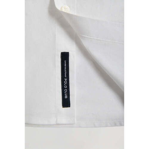 Polo Club - BLOCK FRAME OXFORD SHIRT Blanco