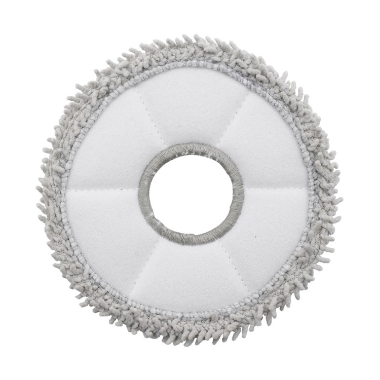 (2er Set) Ø12cm Ersatz Reinigungs Pad Mopp Tuch für Ecovacs Deebot Staubsauger Roboter X5 Omni / X5 Pro