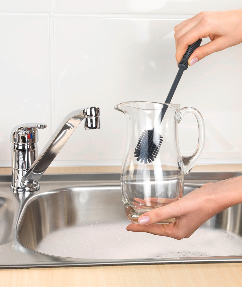 Wenko Silikon Spülbürste 25 cm grau