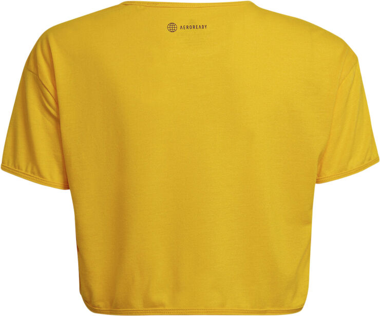 adidas AEROREADY Power Training Cropped Logo T-shirt Gul