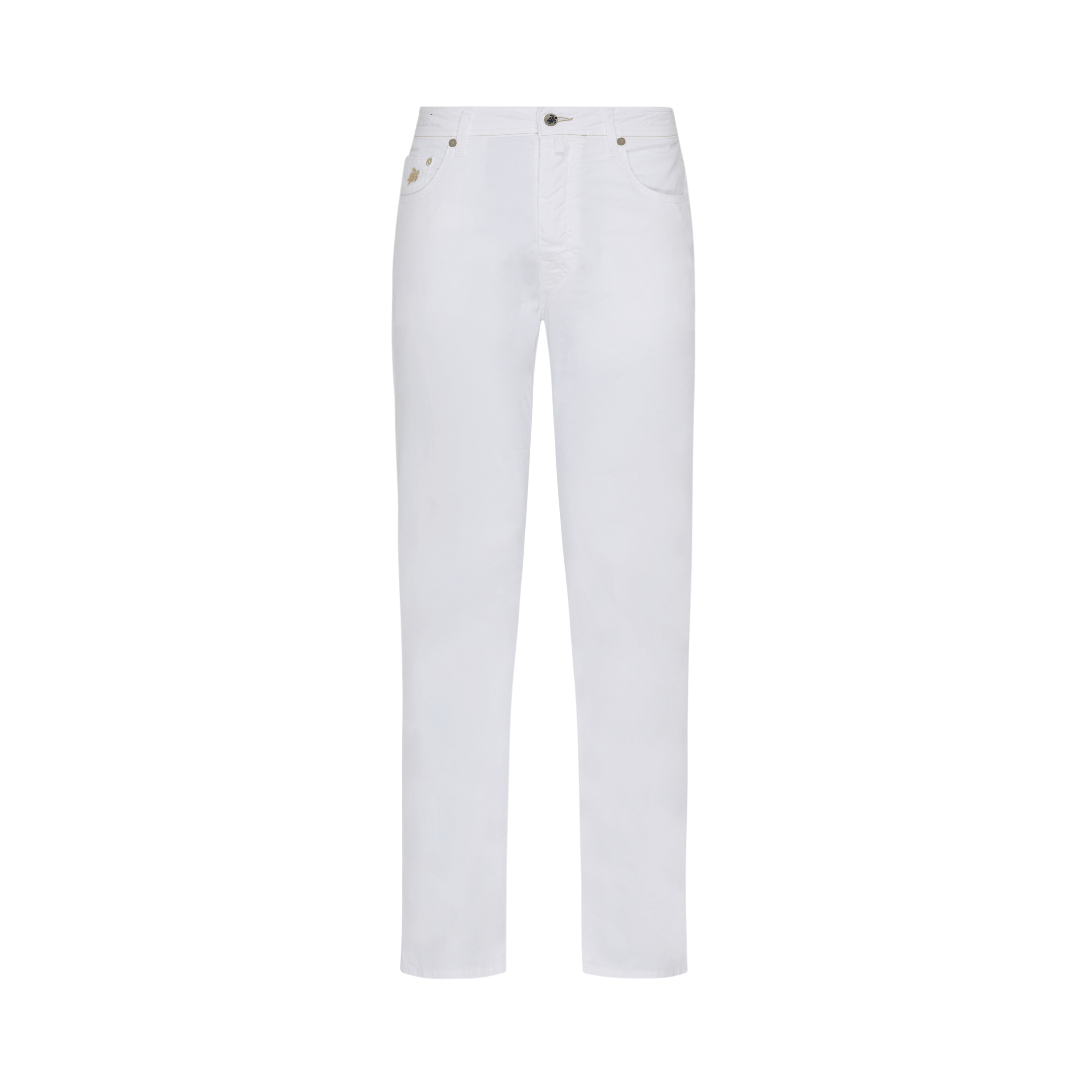 Pantalon en coton et lin homme uni