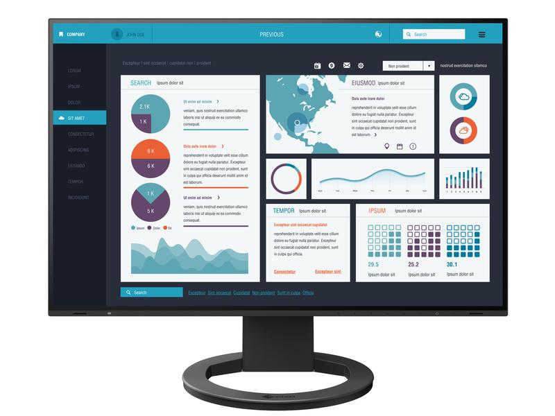 EIZO Monitor EV2495 Swiss Edition Schwarz 24.1-Zoll-Monitor mit WUXGA-Resolution in edlem Schwarz mit IPS-Panel und vielen Anschlussmöglichkeiten