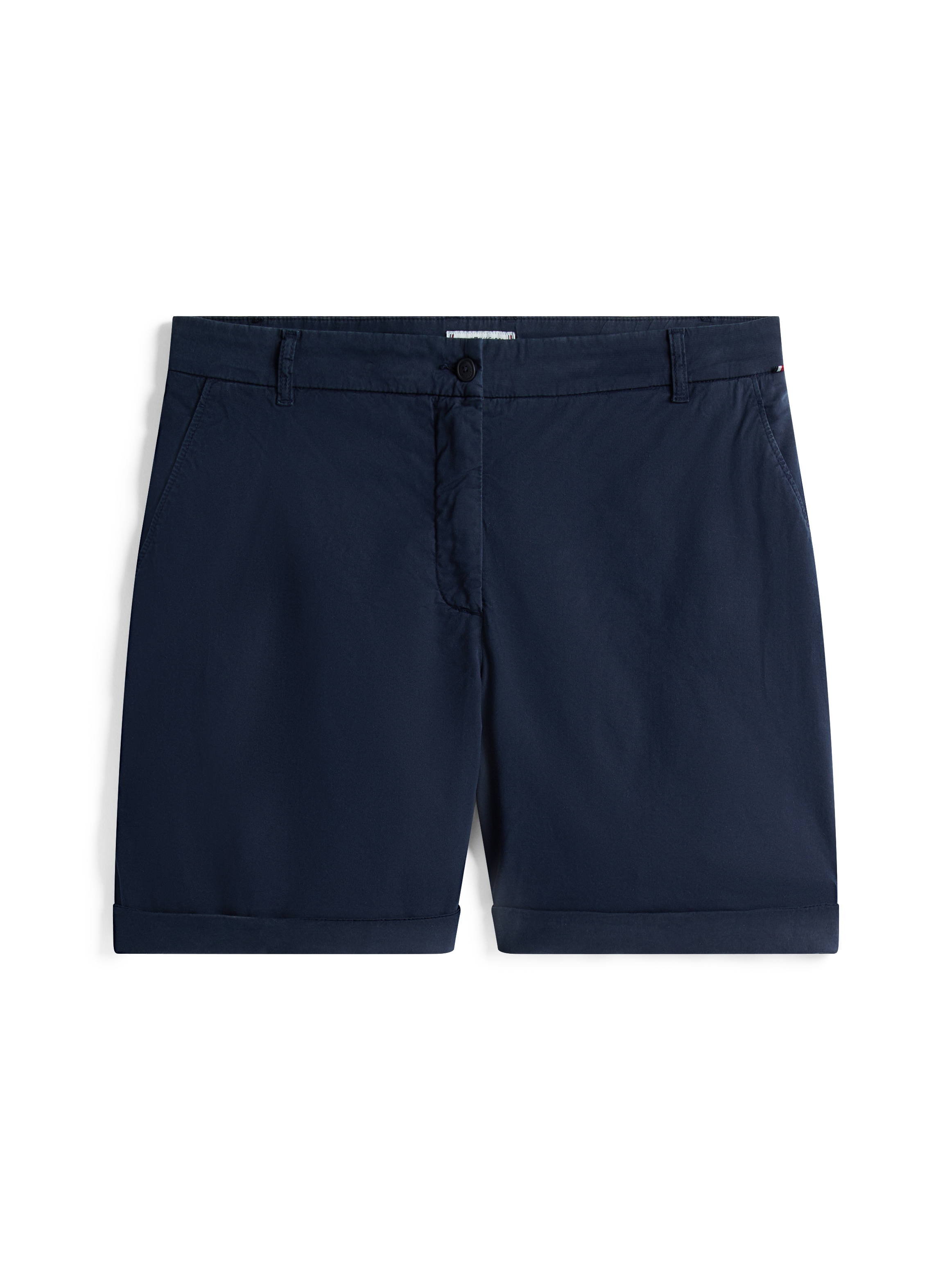 Tommy Hilfiger Curve Shorts »CRV CO BLEND GMD CHINO SHORT«  in Grossen Grössen, Chino Qualität, Logostickerei
