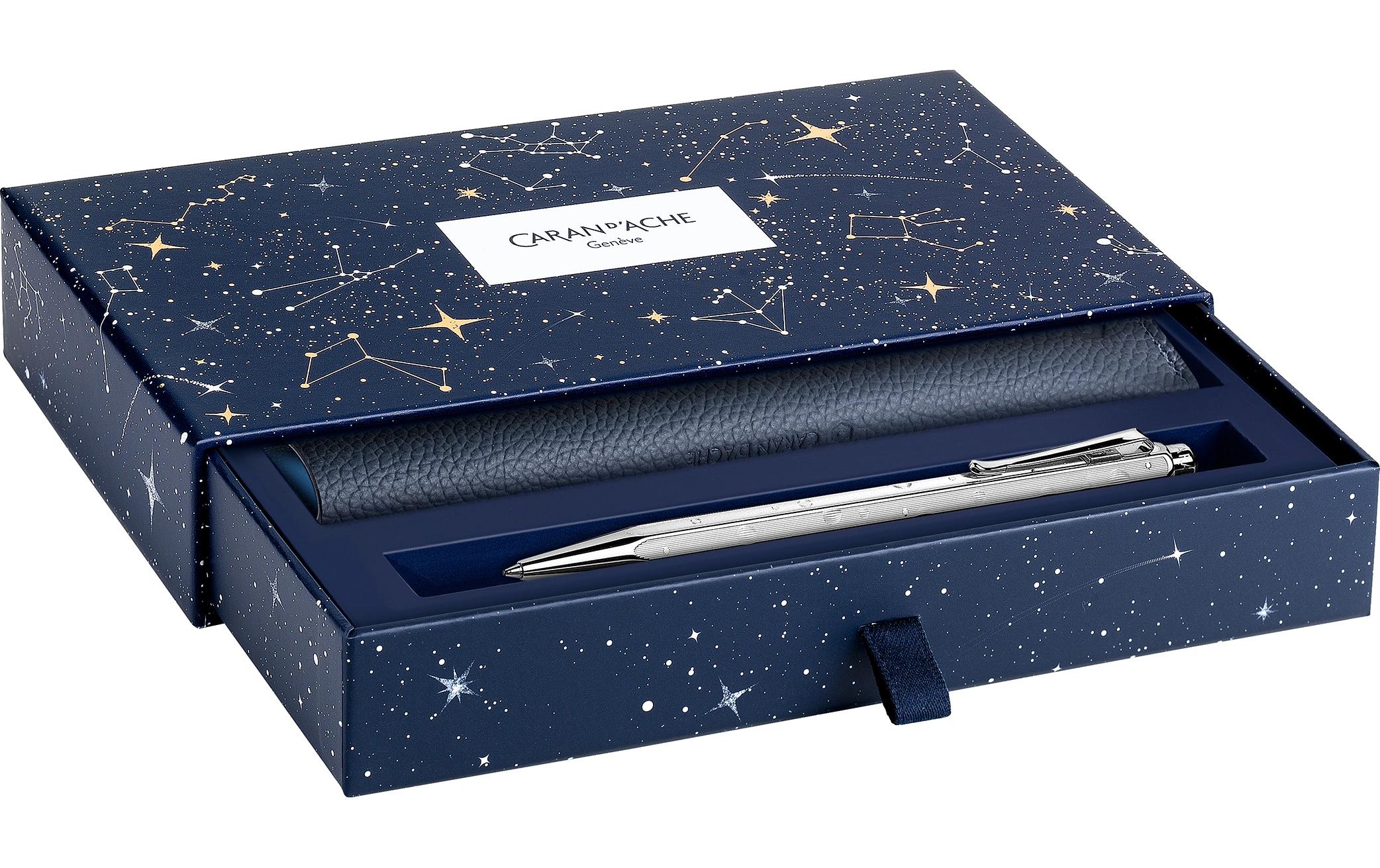 Kugelschreiber Cosmic Blue M, Platin<br>Kugelschreiber aus der Kollektion Cosmic Blue