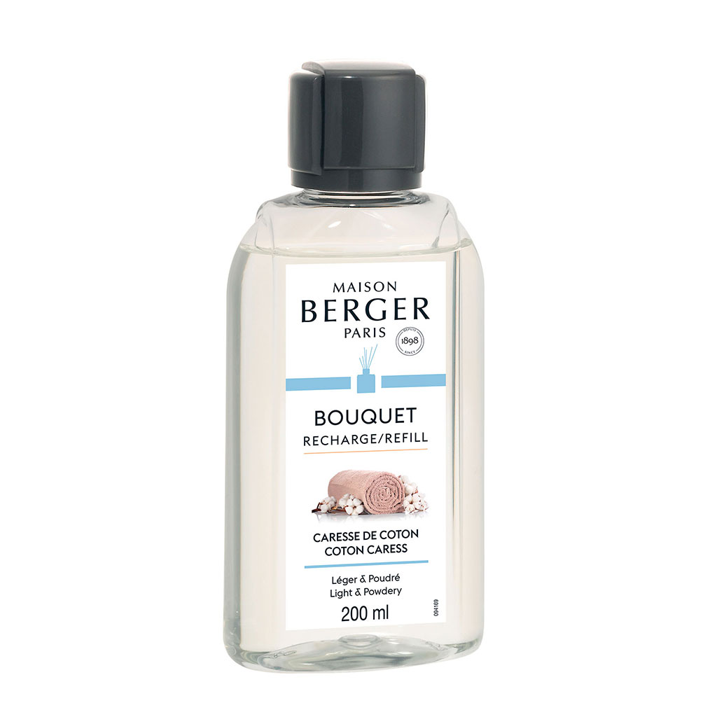Recharge parfum pour lampe Berger caresse de coton 200ml - MAISON BERGER