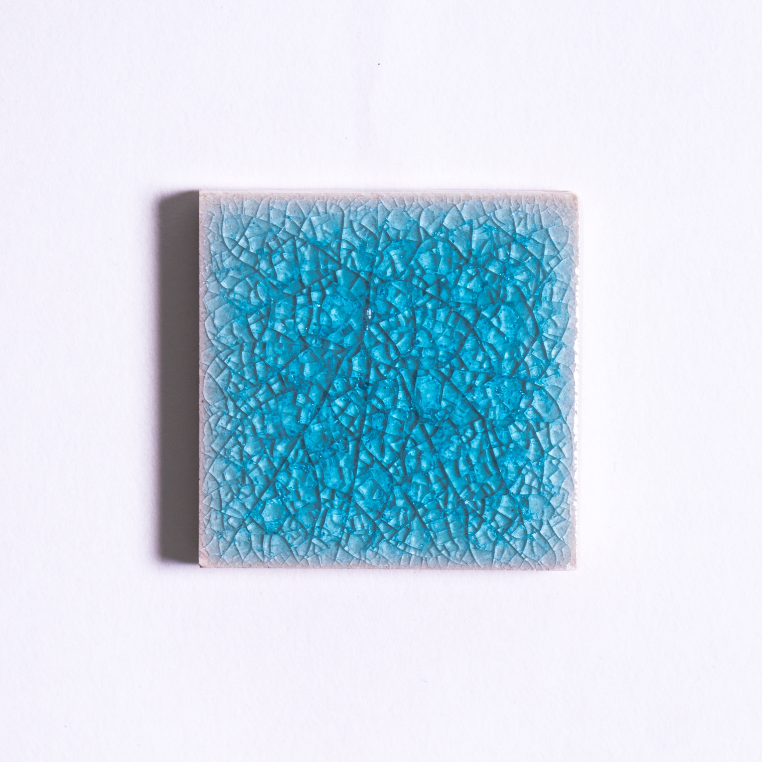 Fliese 'Craquele' hellblau, L 10 cm, B 10 cm von fischer's lagerhaus
