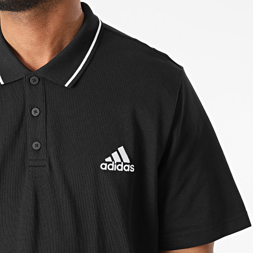 Polo A Manches Courtes Aeroready Essentials Piqué Small Logo Gk9027 Noir