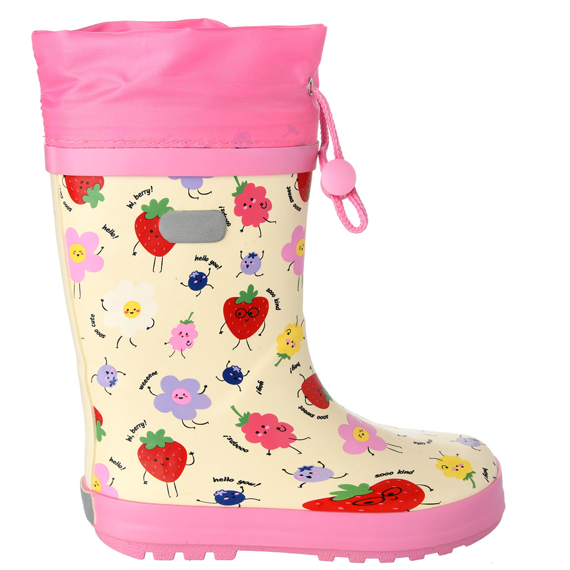 Topolino Mädchen Gummistiefel mit Allover-Print creme