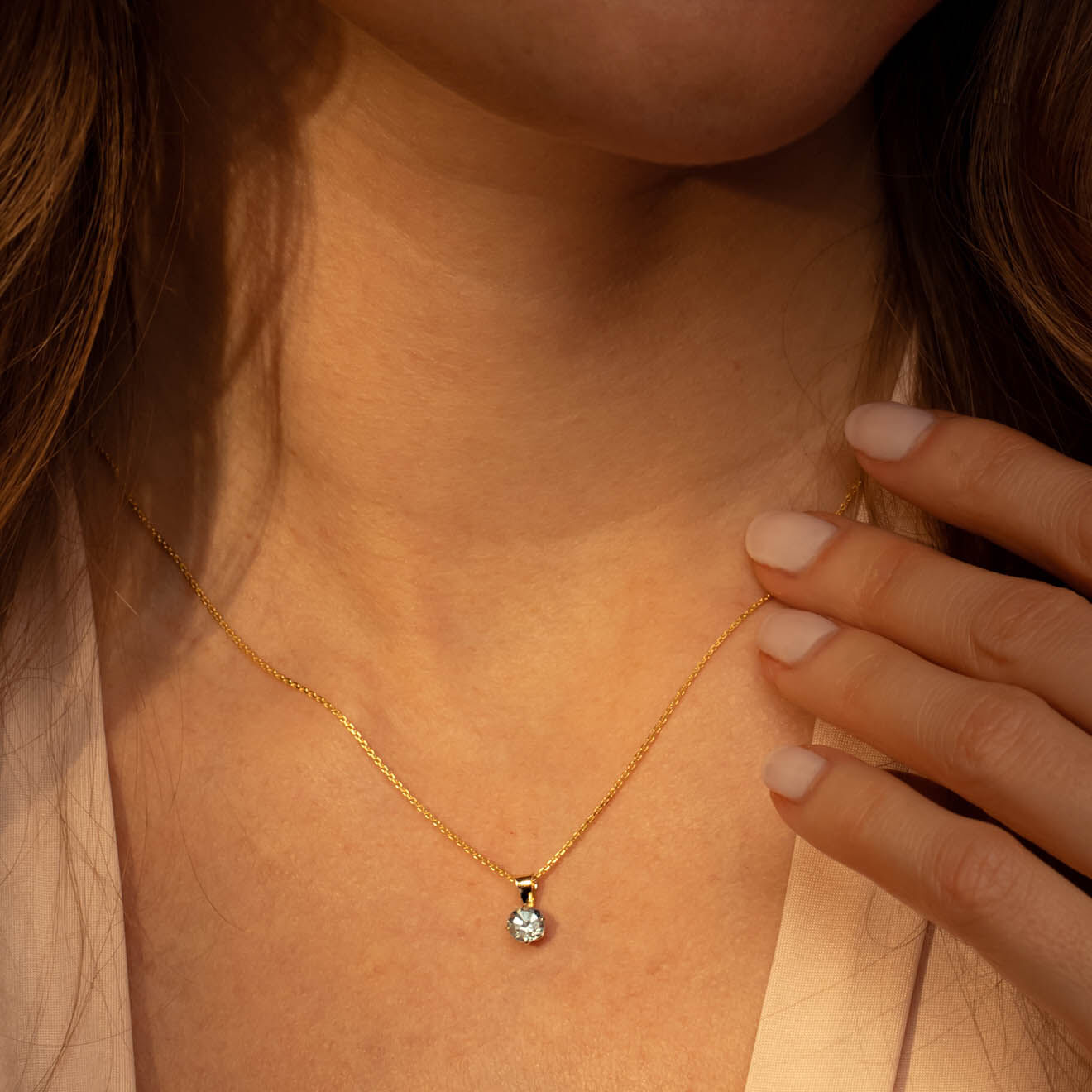 Instant d'Or Pendentif Puce Topaze 0.66 ct or jaune