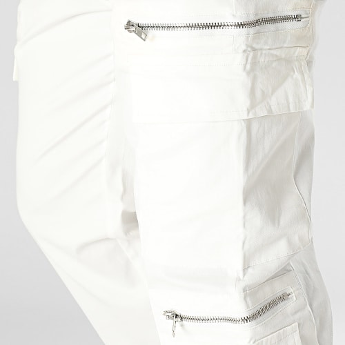 Pantalon Cargo Blanc