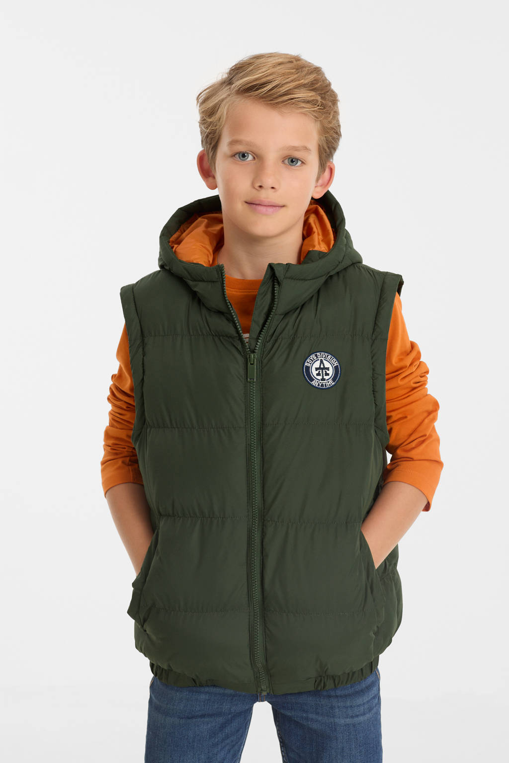 anytime 2 in 1 winterjas khaki