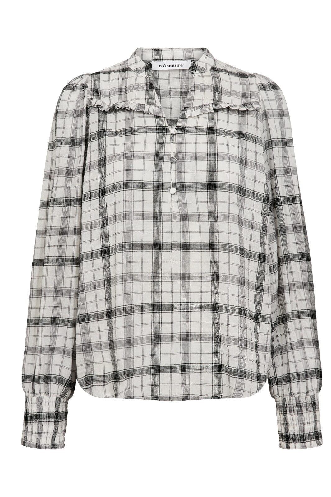 Co´Couture Sally Check V-Blouse 35882