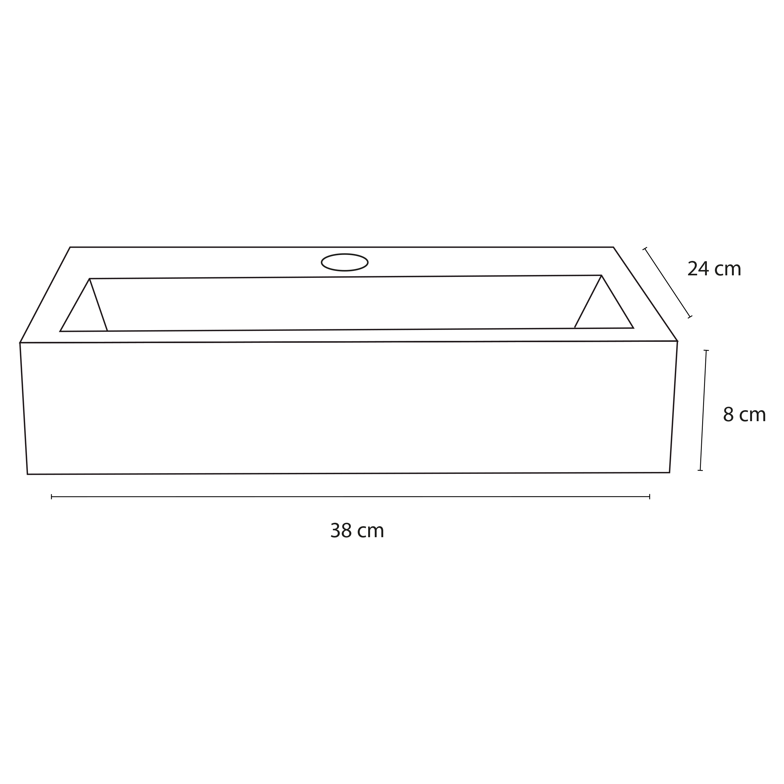 Differnz Flat fonteinset lichtgrijs beton met rechte kraan mat zwart