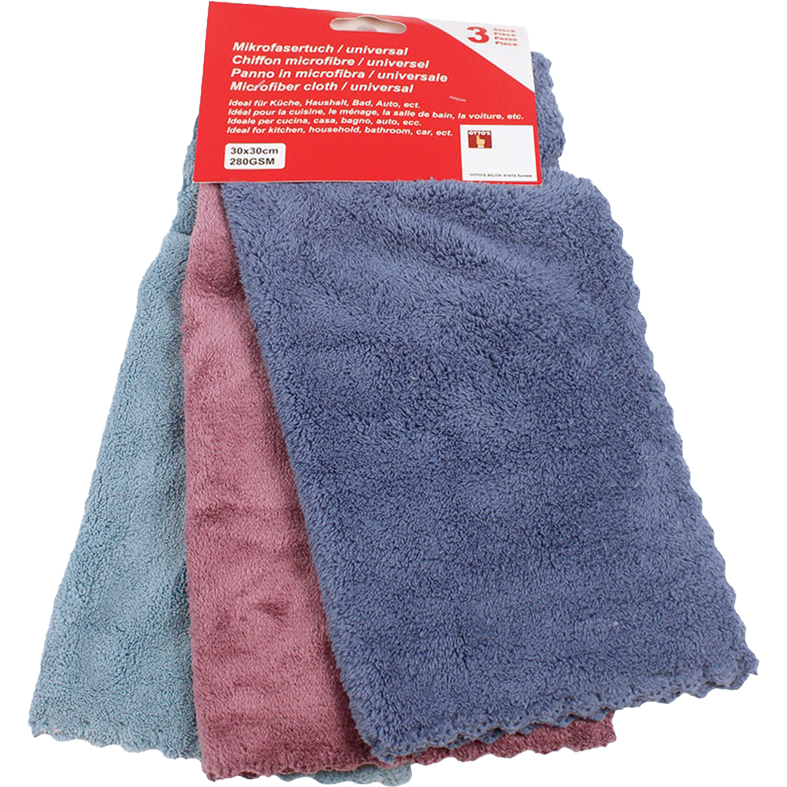 Microfasertuch Soft, 30 x 30 cm, 3 Stück