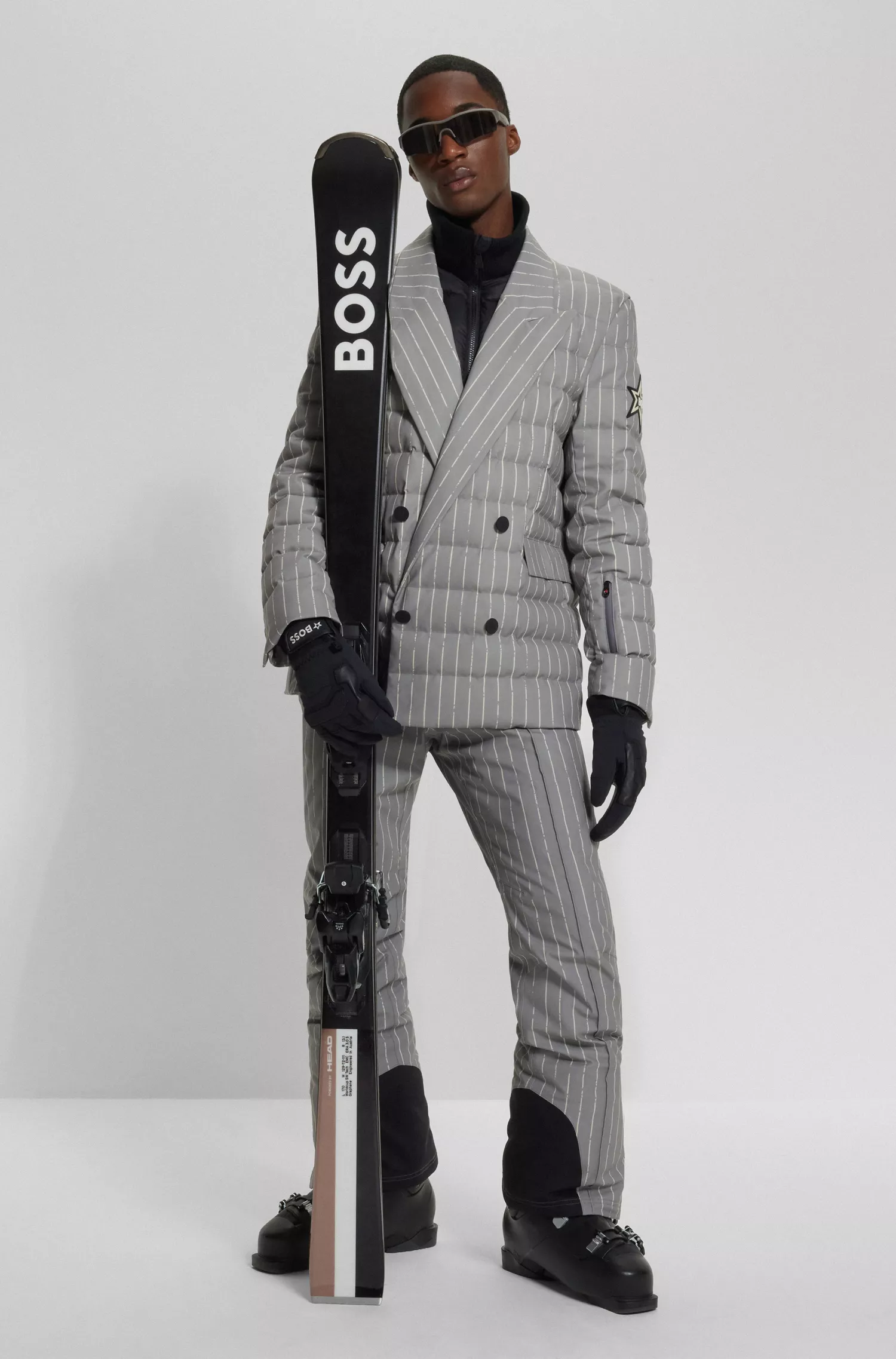 Jaqueta acolchoada BOSS Black-BOSS x Perfect Moment com interior com zíper