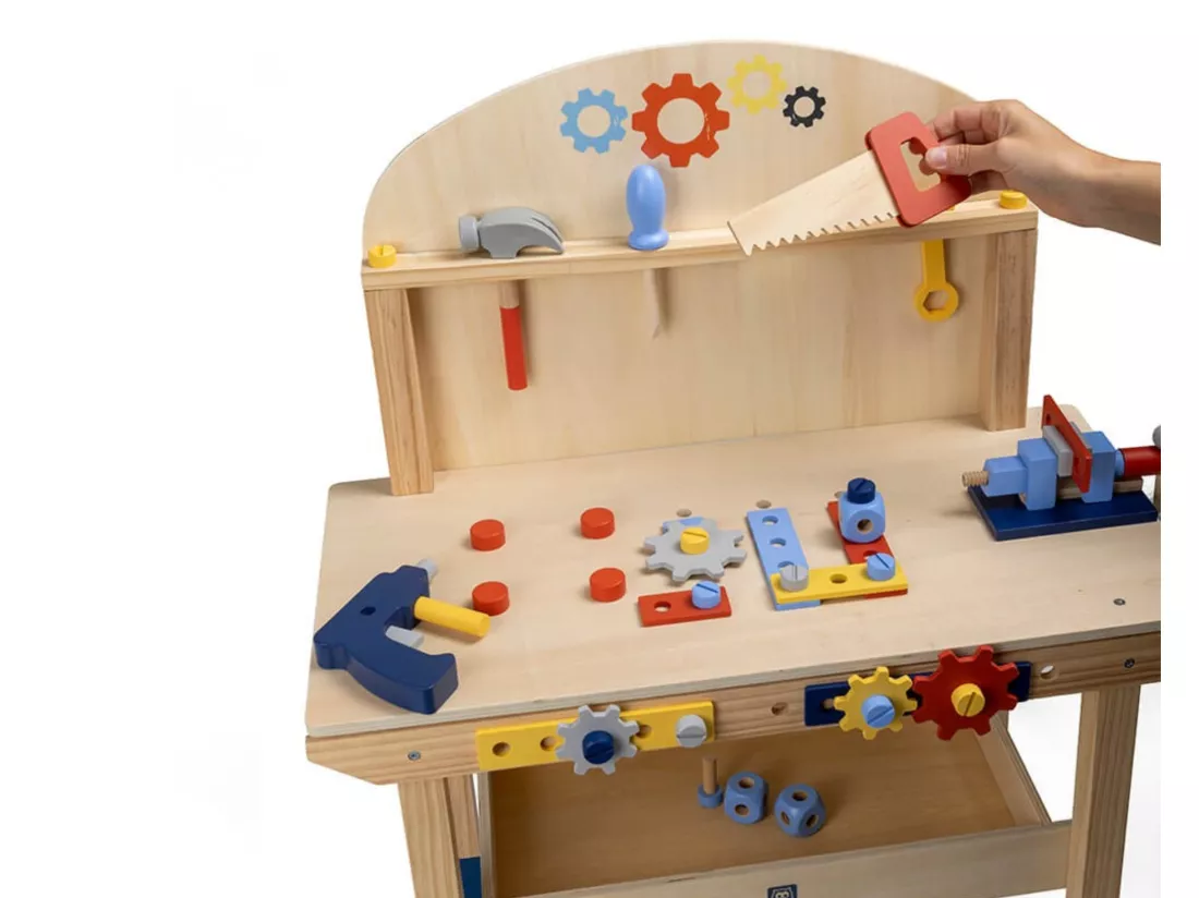 Établi de bricolage en bois pour enfant - De 3 à 12 ans