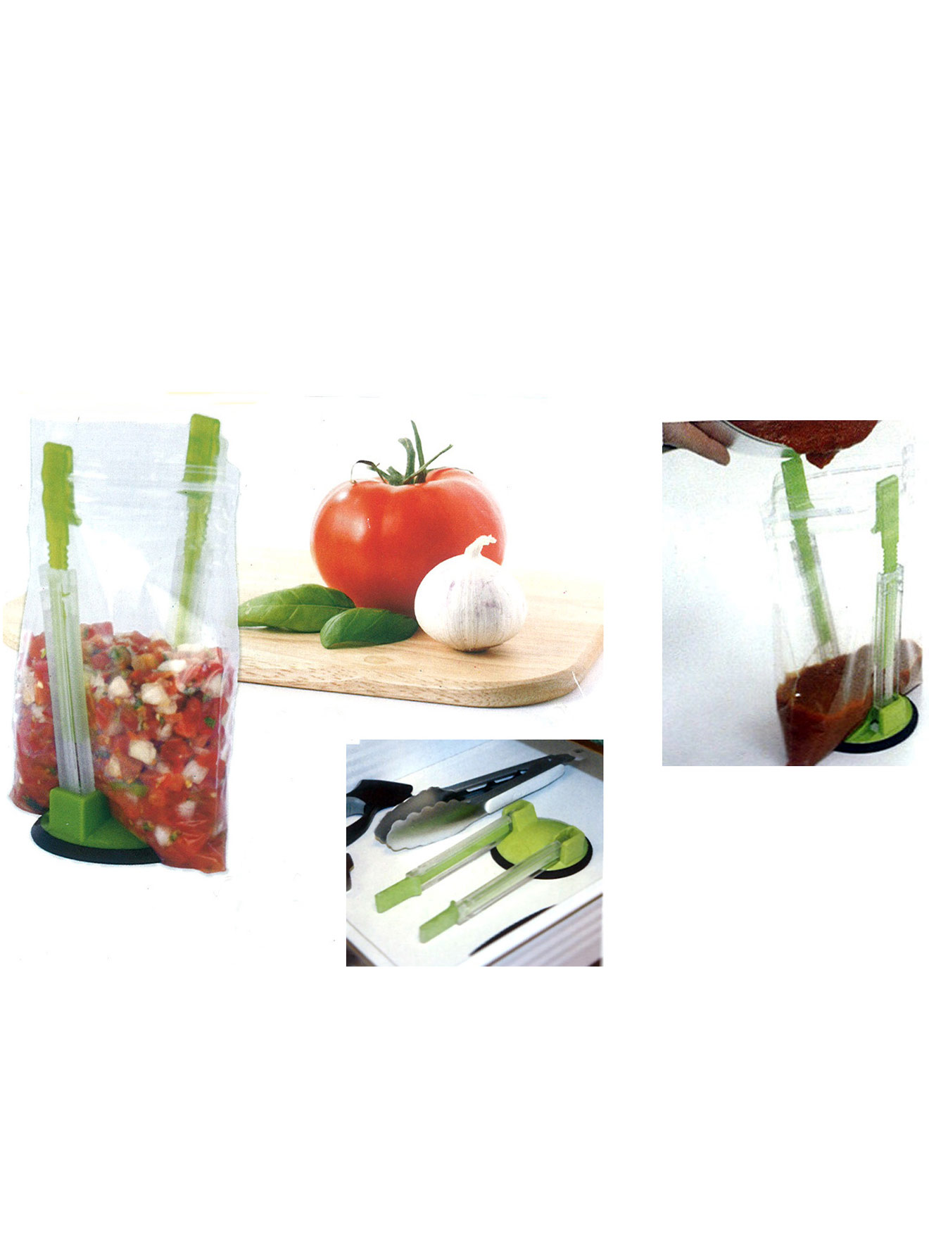 Porte sachet réglable