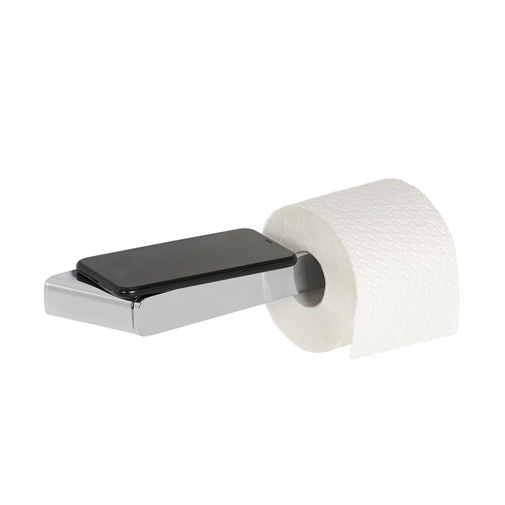 Geesa Shift toiletrolhouder zonder klep met planchet chroom