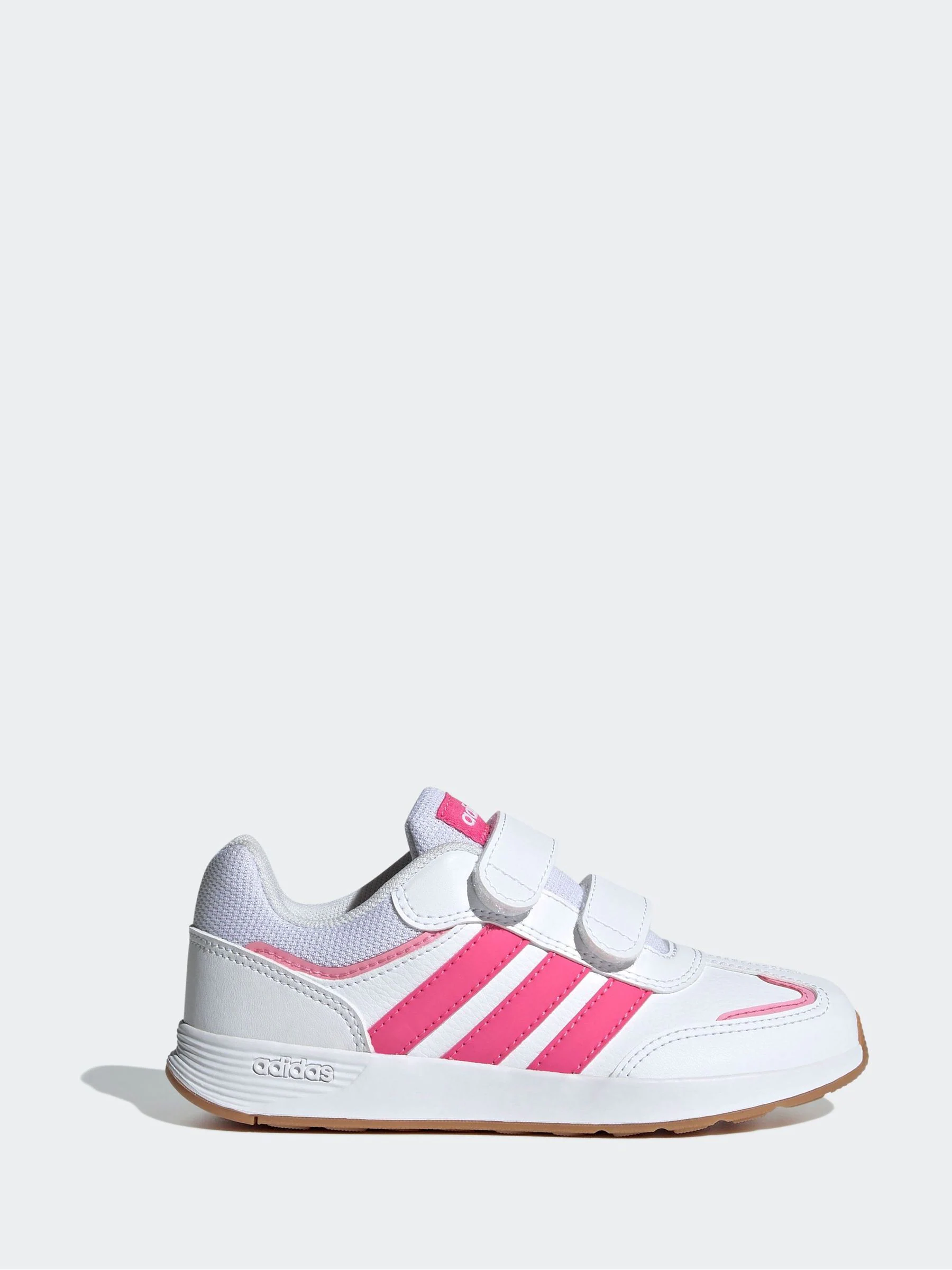 Roze/wit - adidas Tensaur Switch Hook and Loop Kids Trainers