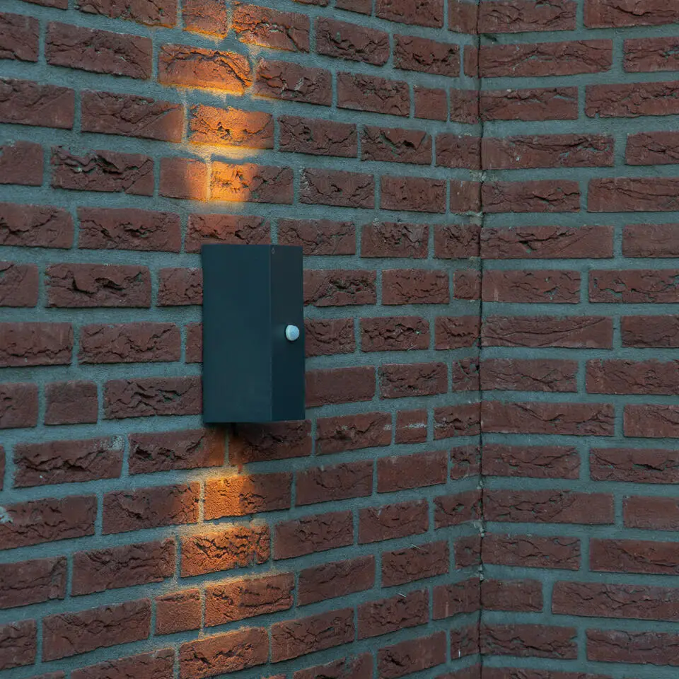 Qazqa buitenlampen met sensor baleno grijs gu10
