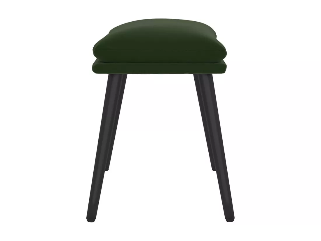 Repose-pied Vert foncé 45x29,5x35 cm Velours