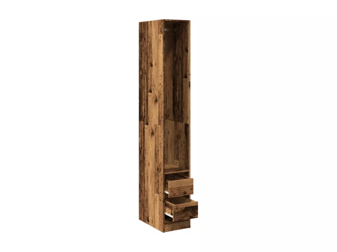 Garde-robe vieux bois 30x50x200 cm bois d'ingénierie