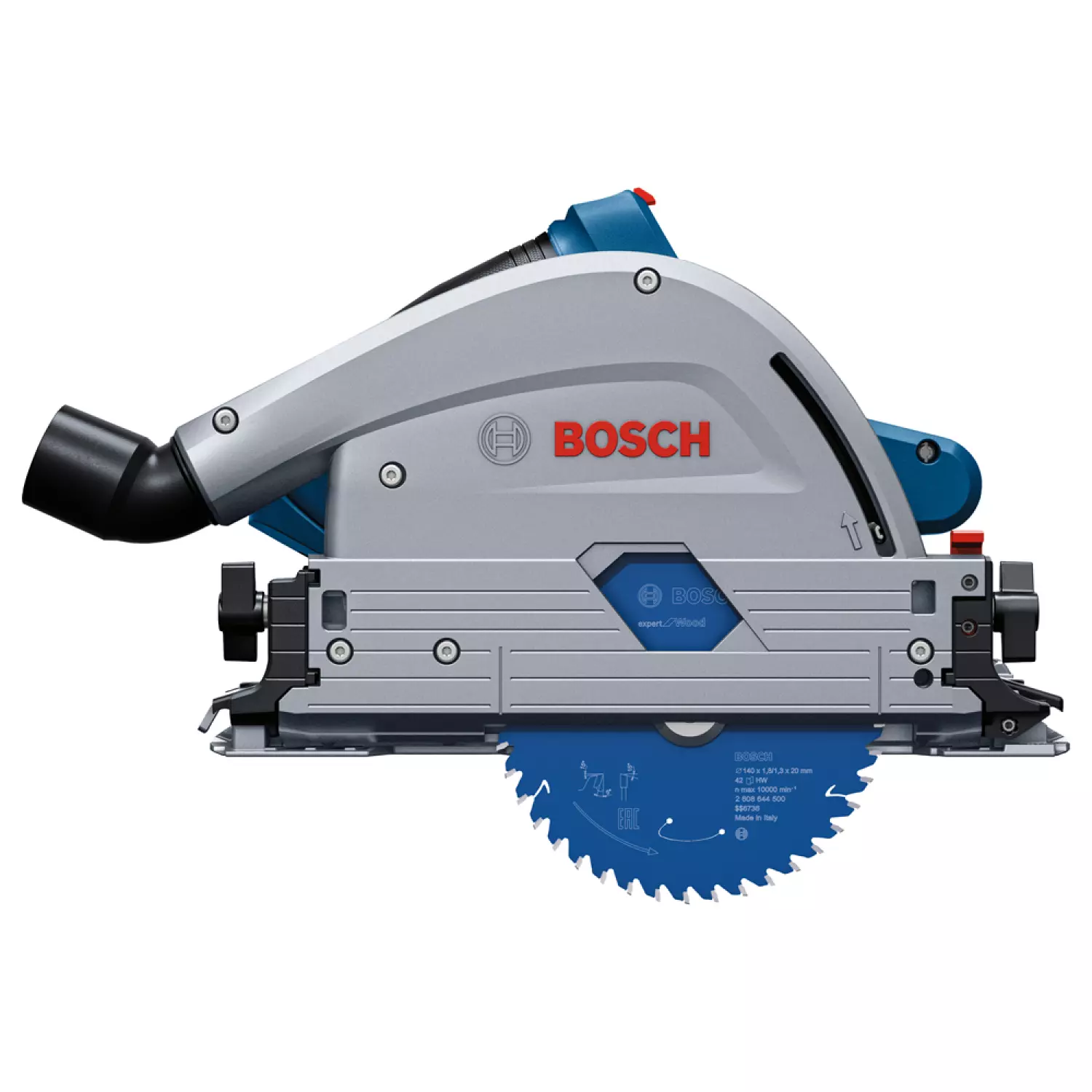 Bosch GKT 18V-52 GC 18V Li-Ion accu invalcirkelzaagmachine set (2x 5,5Ah) incl. geleiderail in L-Boxx - 140mm - koolborstelloos