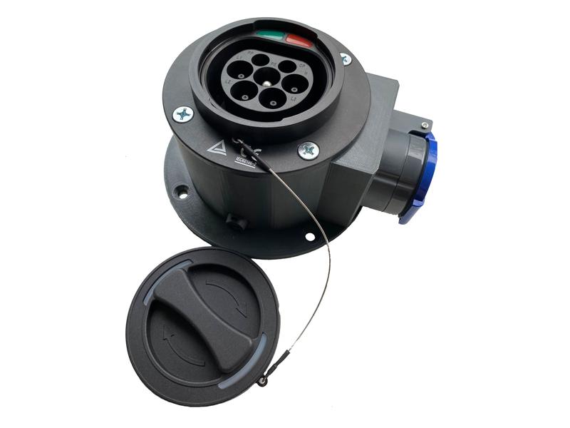 Elektroscout Adapter Typ 2 - T23 CH Steckdose Eignet sich für Ladestationen mit fixem Typ 2 Ladekabel