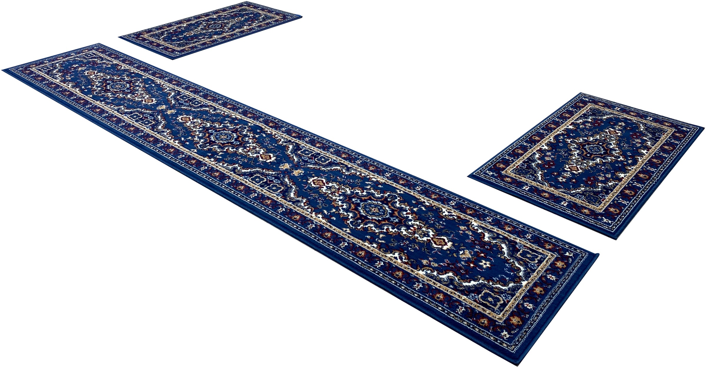 my home Bettumrandung »Oriental, Made in Belgium« Höhe 7 mm 1 Stk. tlg. Läufer-Set, Kurzflor, Orient-Optik, mit Bordüre, pflegeleicht, elegant