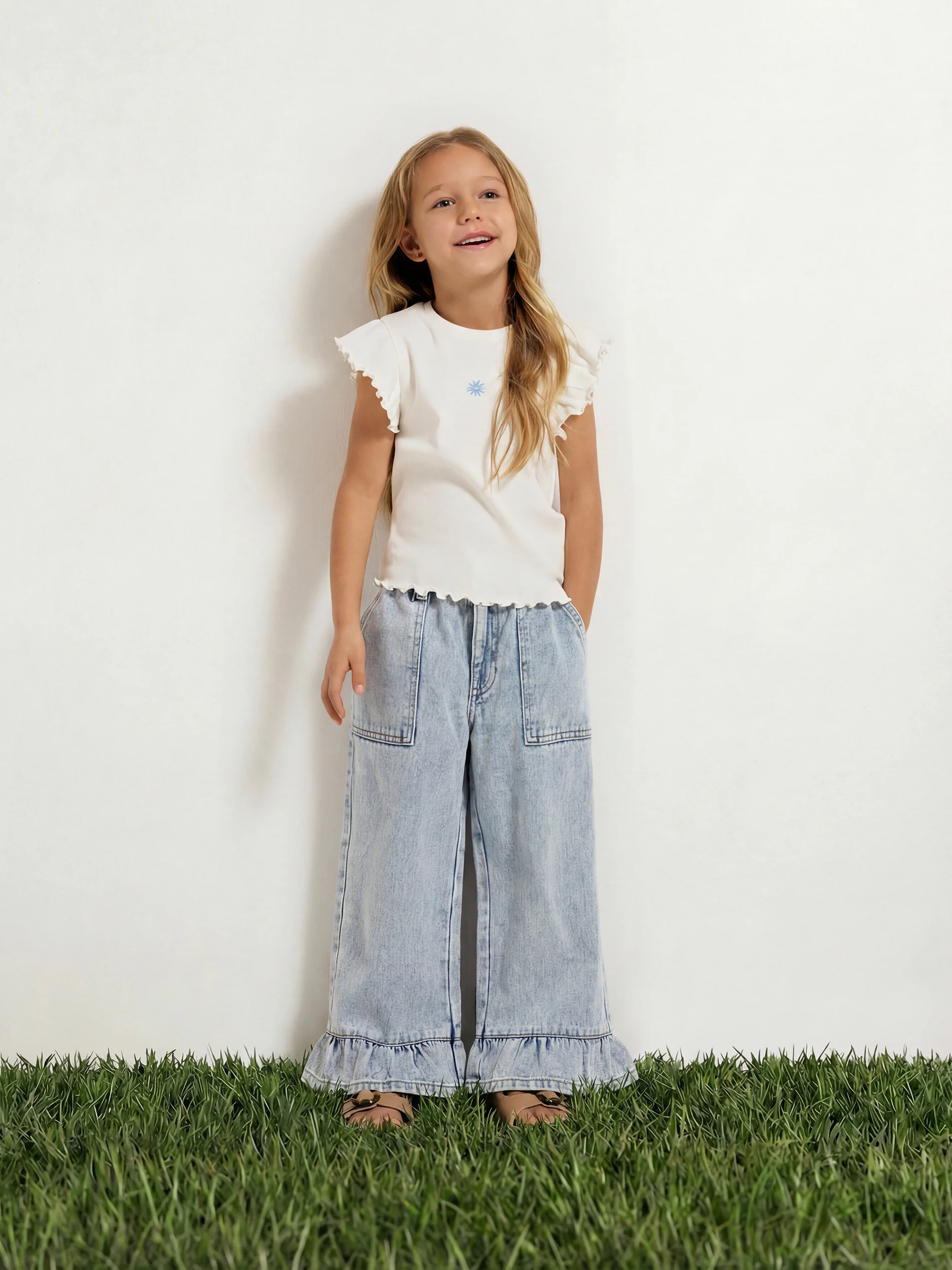 Bluse mit Rüschen