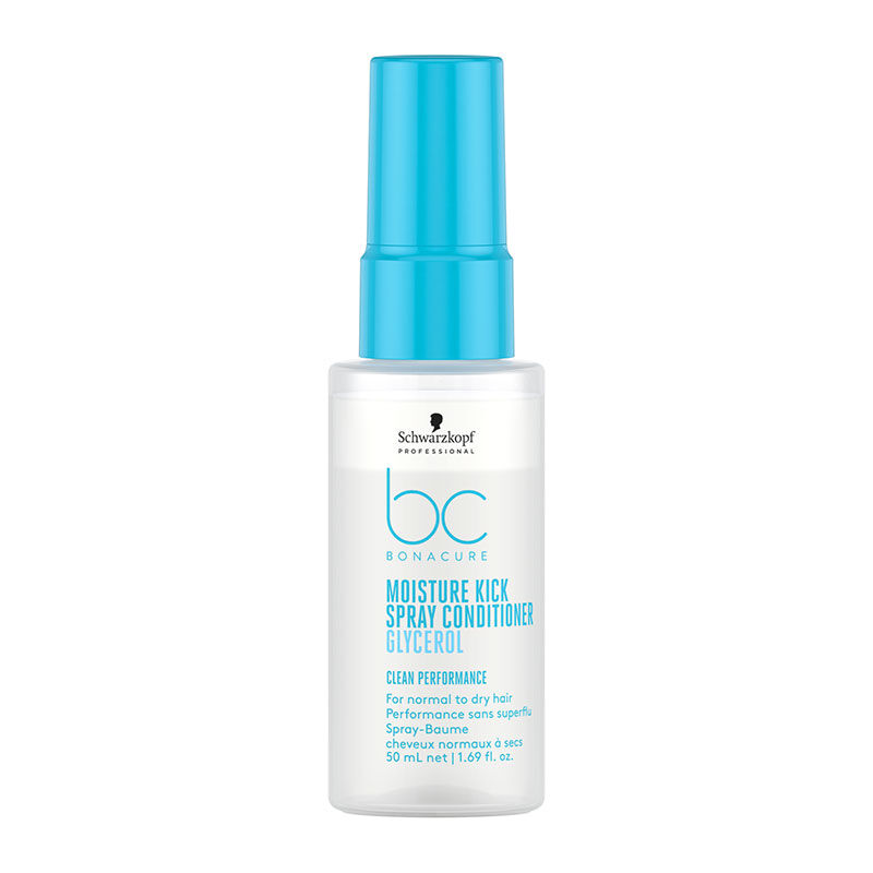 Spray-baume hydratant cheveux normaux à secs ou bouclés BC Moisture Kick 50ml