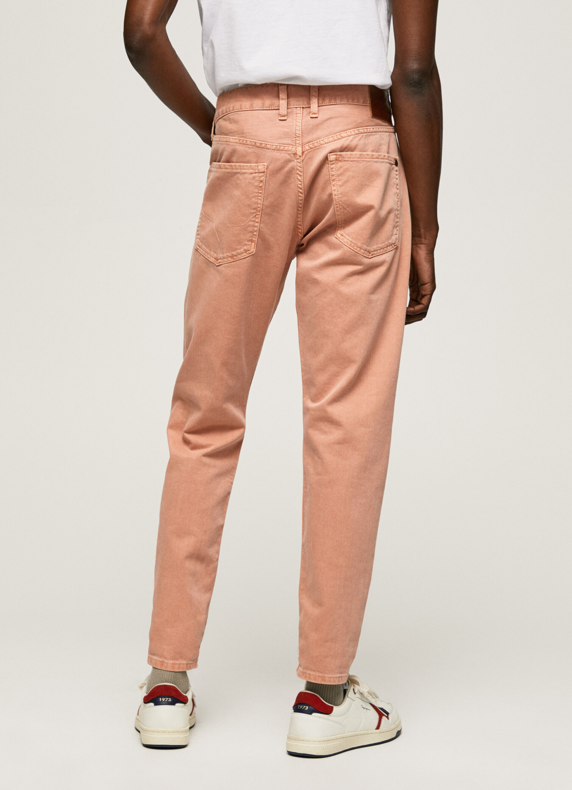 Calça Callen de cinco bolsos - laranja abóbora