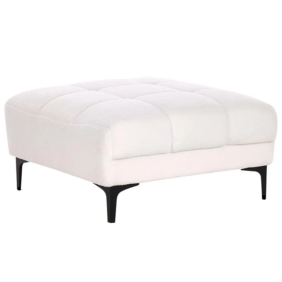 ALNES - Ottomaan - Wit - Polyester