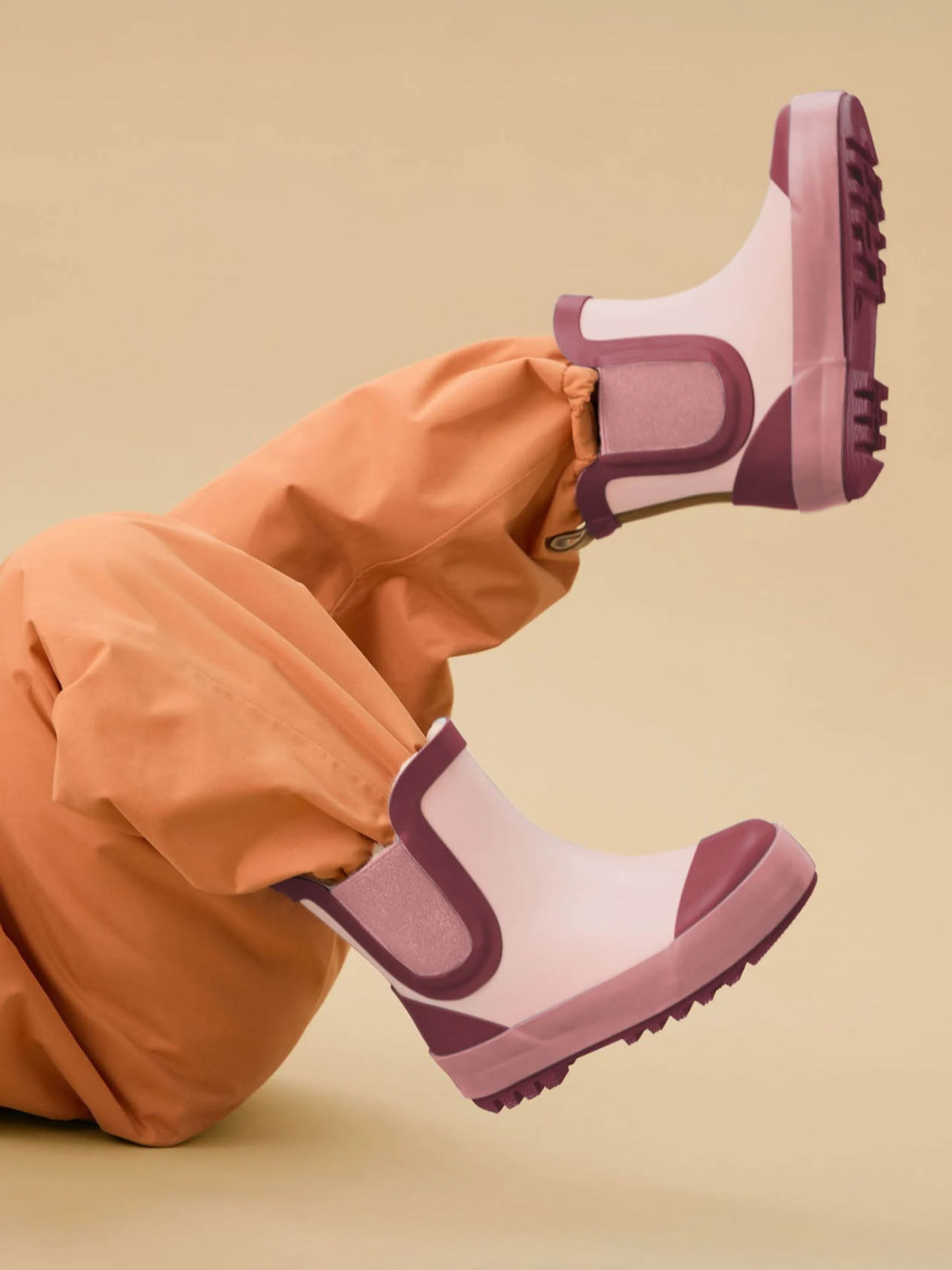 Roze - KIDLY by MORI Short Rain Boot